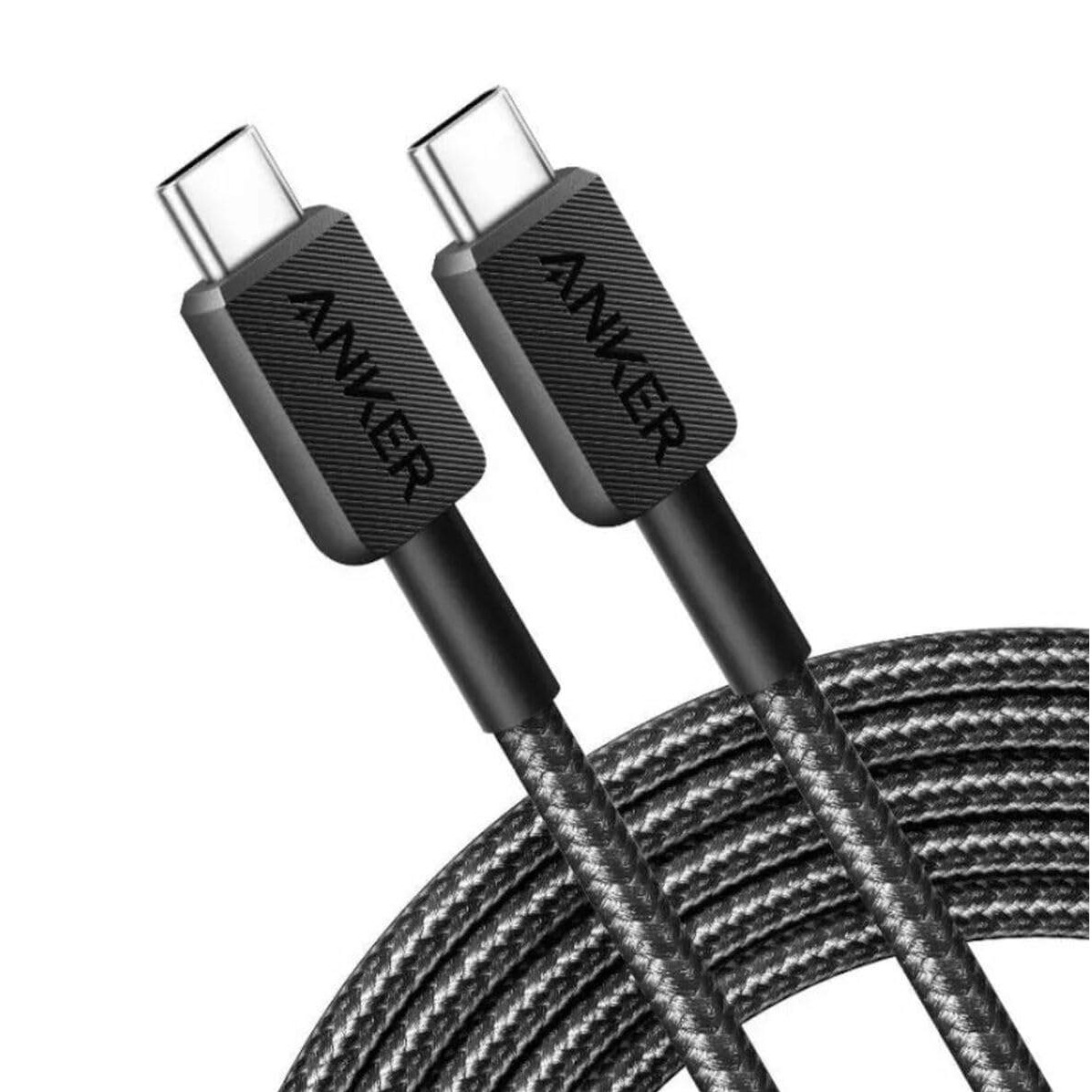 KABL USB Type-C to Type-C 1.8m ANKER 60W Braided Black