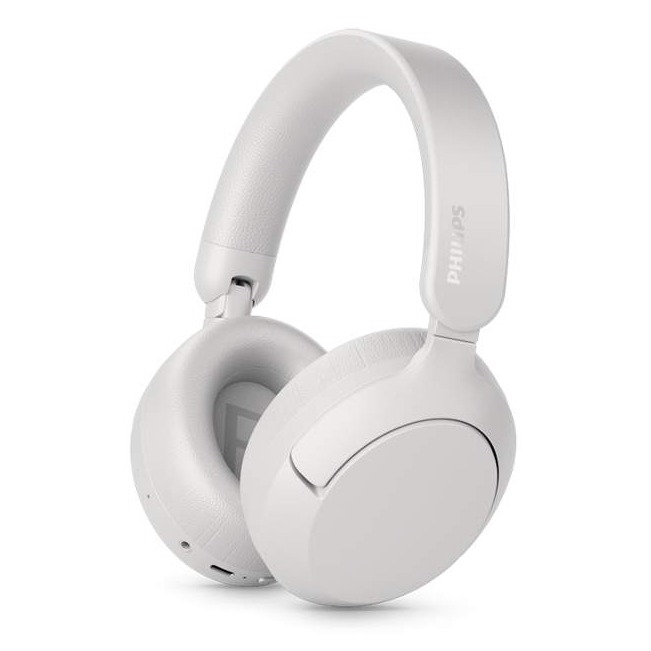 Philips TAH6000WT slušaliceprilagodljivo blokiranje bukeBT 6.0; reprodukcija do 80h; BIJELE