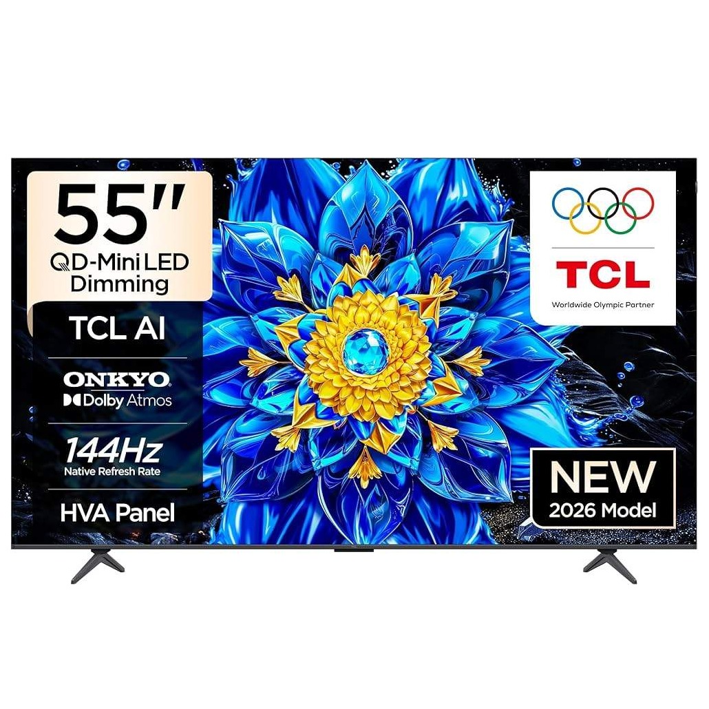 TCL 55"P8L 4K QLED Google TV;QD-Mini LED Dimming 144Hz(288Hz FHD), D.Atmos, D.Vision 450 nits