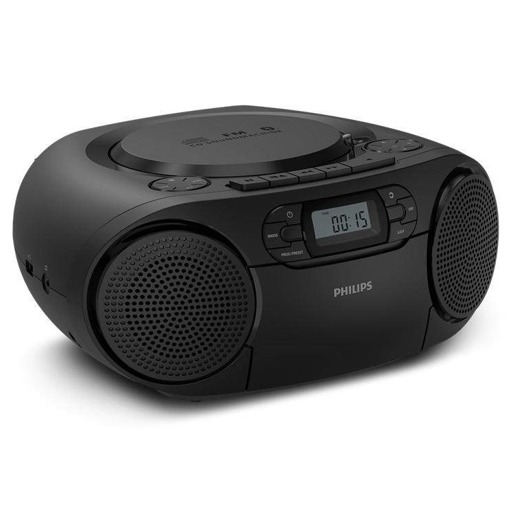 Philips TAZ2200 CD SoundmachinCD; CD-R; CD-RW; FM Antena;BT; USB; KASETEFON; (RMS) 3WX2; crna