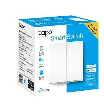 Smart Light Switch 2 Gang 1 Way