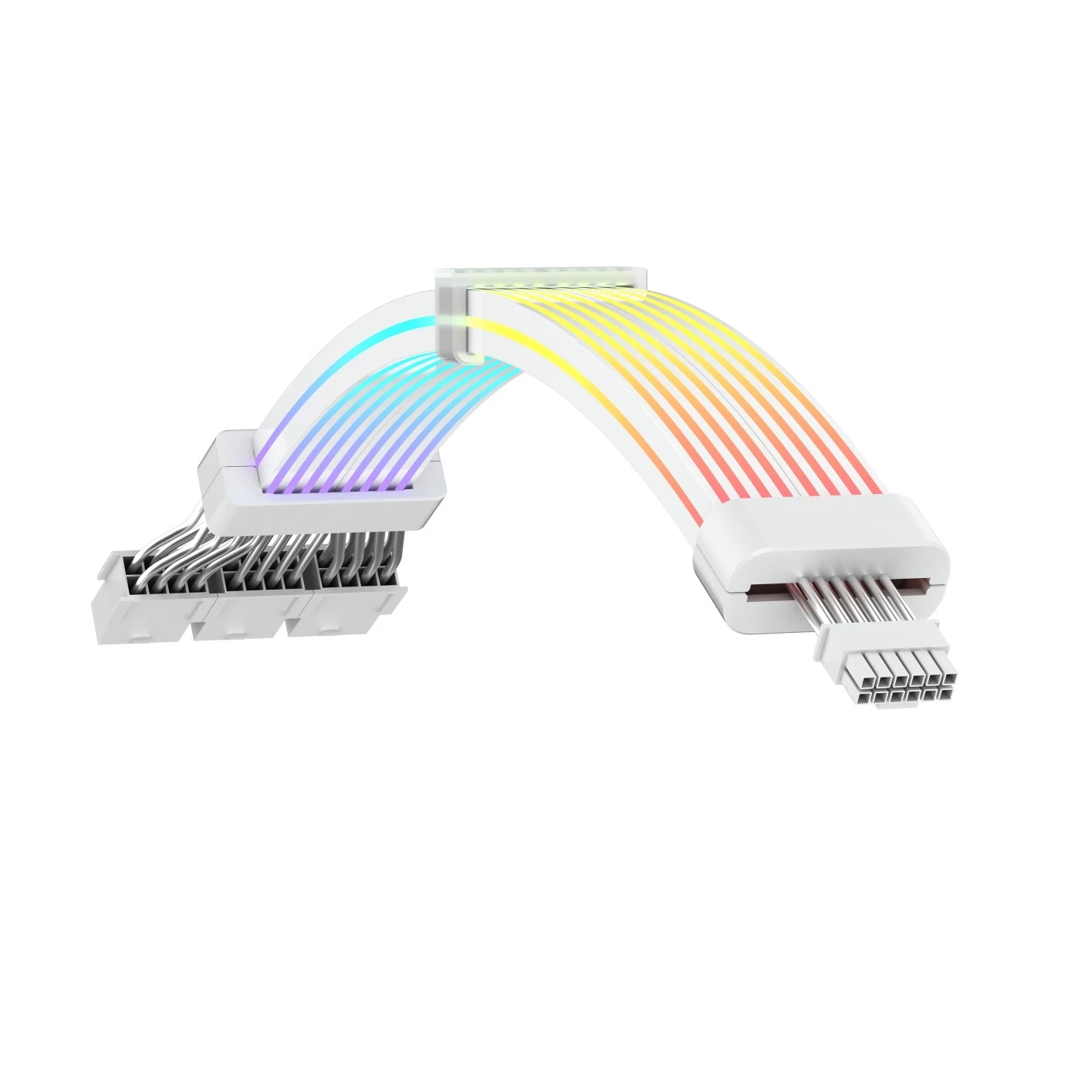 RYZE ARGB Napojni kabl za VGA6pin 3x6+2Pin to 12VHPWRWhite