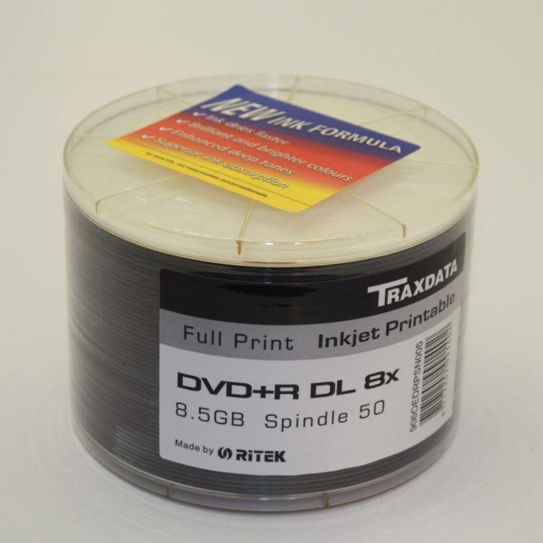 TRAXDATA OPTIČKI MEDIJ DVD+R 8X DUAL LAYER SPINDLE 50 PRINTABLE