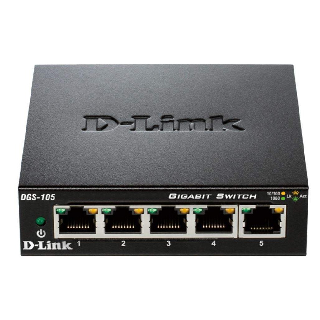 D-Link switch neupravljivi, DGS-105/E (metalno kućište)