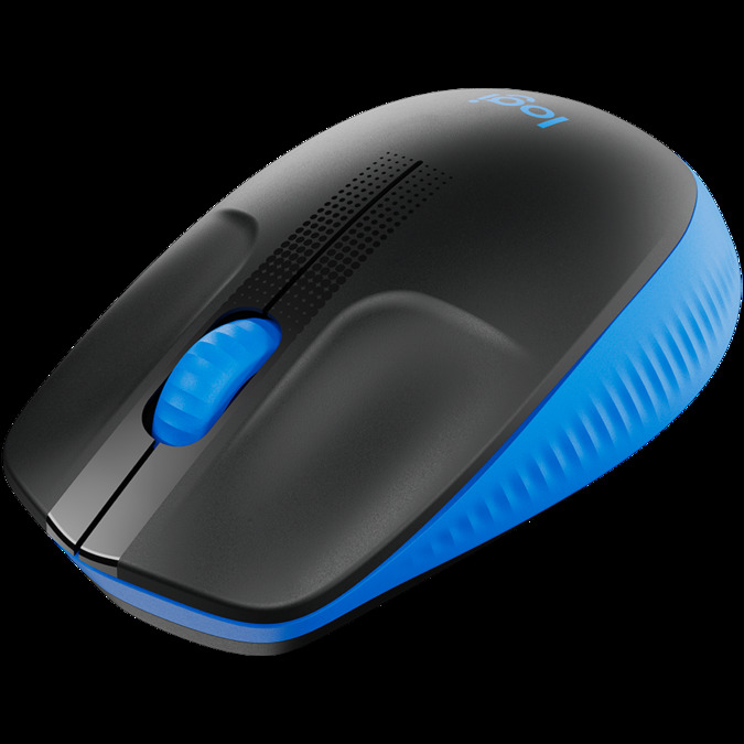 LOGITECH M190 Full-size wireless mouse - BLUE - 2.4GHZ - EMEA - M190