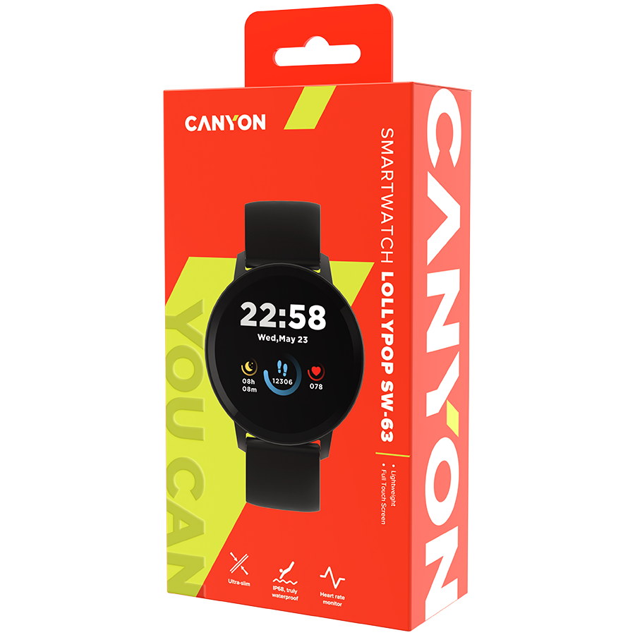 Smart watch, 1.3inches IPS full touch screen, Round watch, IP68 waterproof, multi-sport mode, BT5.0, compatibility with iOS and android, black , Host: 25.2*42.5*10.7mm, Strap: 20*250mm, 45g