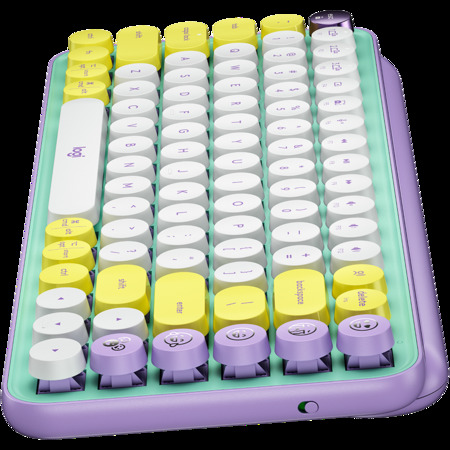 LOGITECH POP Keys Wireless Mechanical Keyboard With Emoji Keys - DAYDREAM_MINT - US INT'L - BT  - INTNL - BOLT