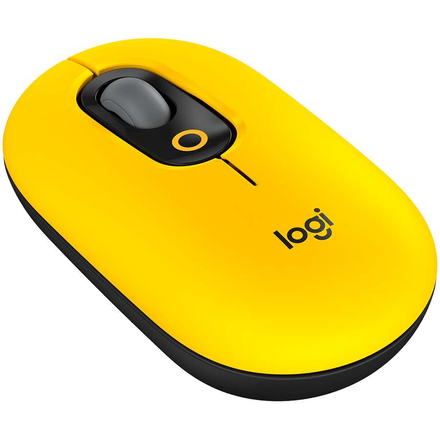 LOGITECH POP Mouse with emoji - BLAST_YELLOW - 2.4GHZ/BT - EMEA - CLOSE BOX