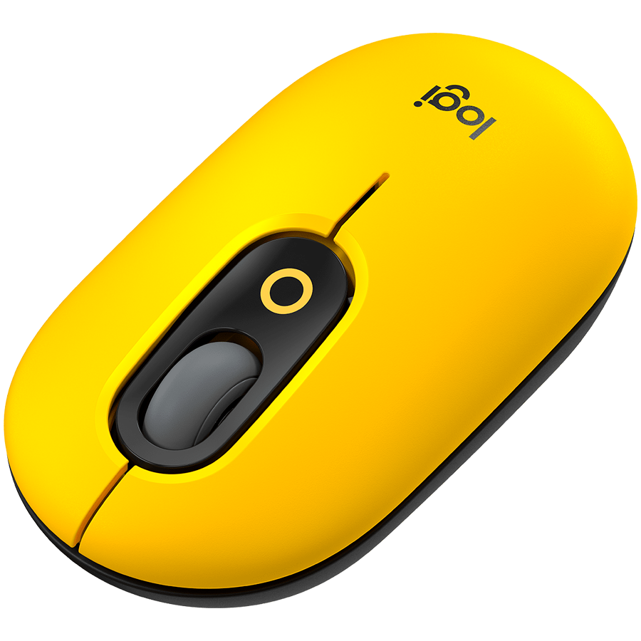 LOGITECH POP Mouse with emoji - BLAST_YELLOW - 2.4GHZ/BT - EMEA - CLOSE BOX
