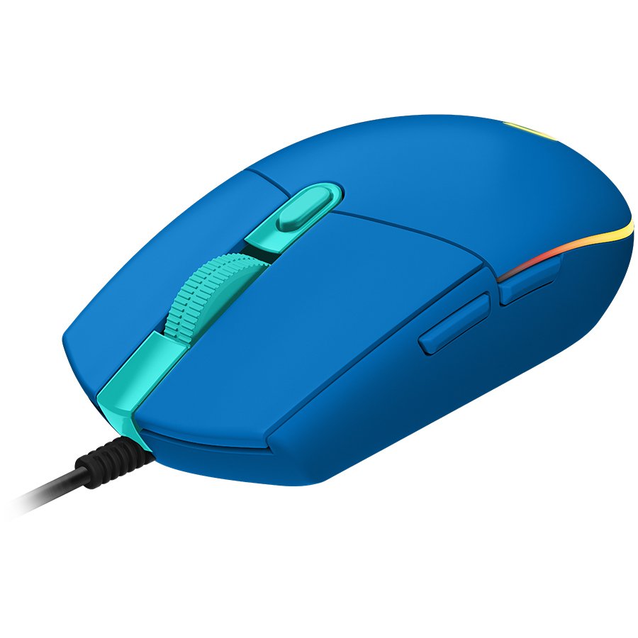 LOGITECH G203 LIGHTSYNC Gaming Mouse - BLUE - USB - EMEA - G203 LIGHTSYNC