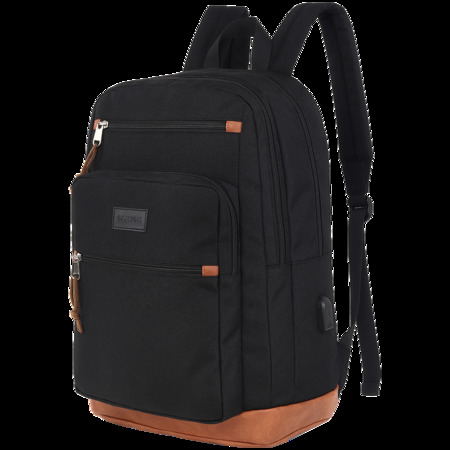 Laptop backpack for 15.6 inch450MMx310MM x 160MMExterior materials: 90% Polyester+10%PUInner materials:100% Polyester