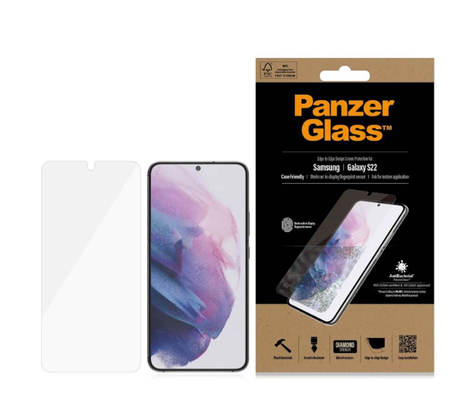 Zaštitno staklo PanzerGlass Samsung Galaxy S22 5G 