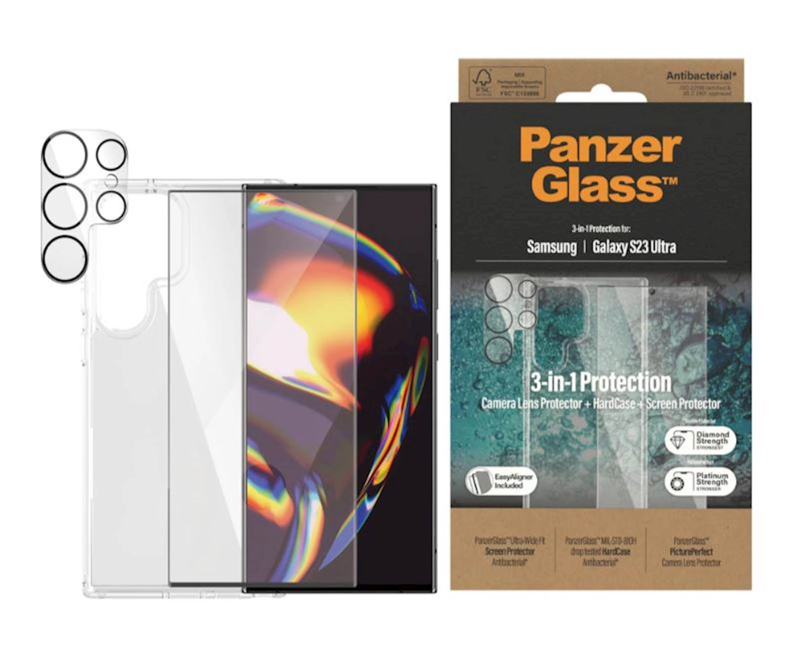 Bundle PanzerGlass Galaxy S23 Ultra