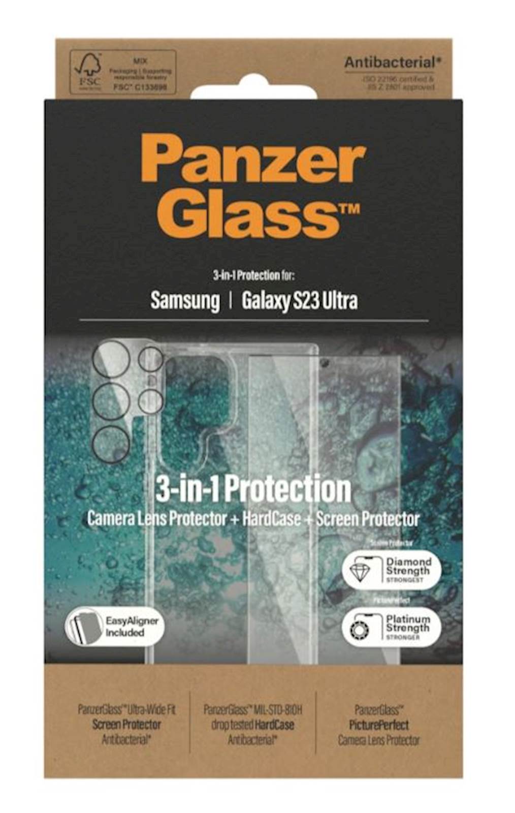 Bundle PanzerGlass Galaxy S23 Ultra