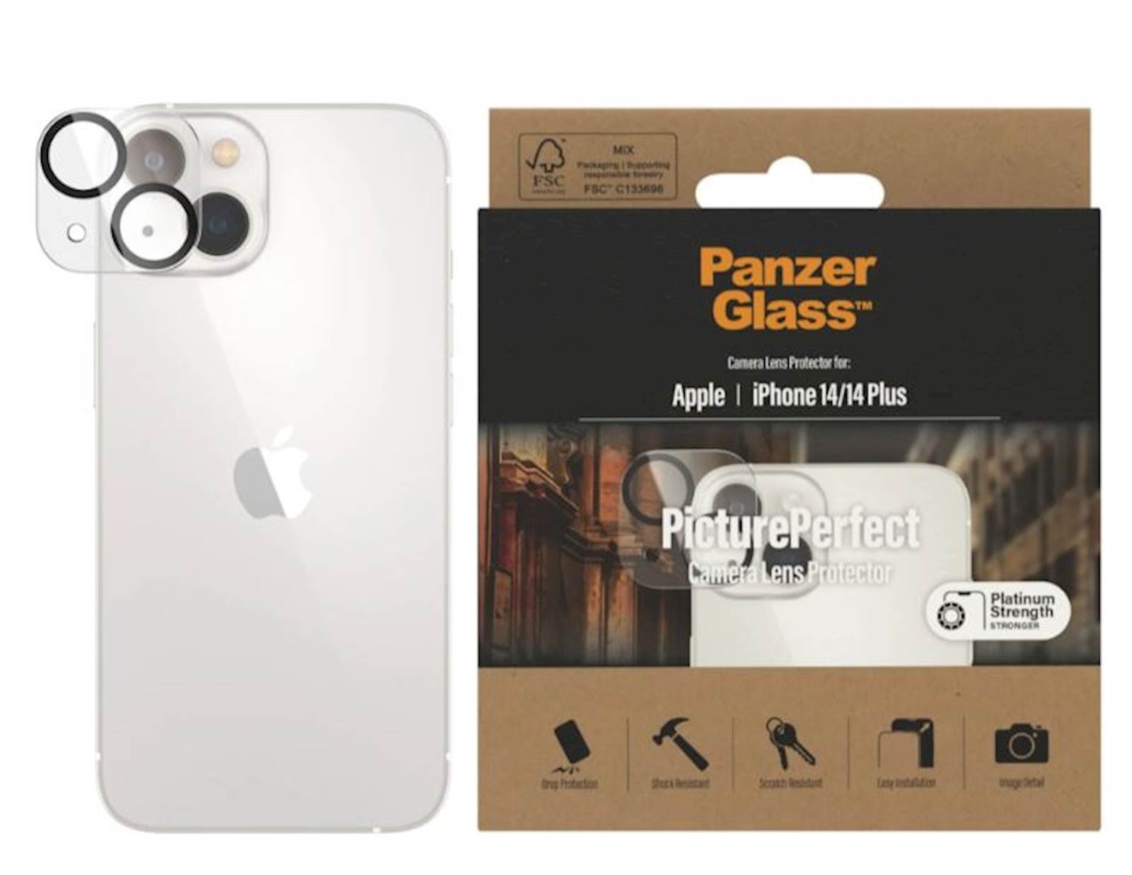 Zaštitni okvir za kameru PanzerGlass iPhone 14/14+