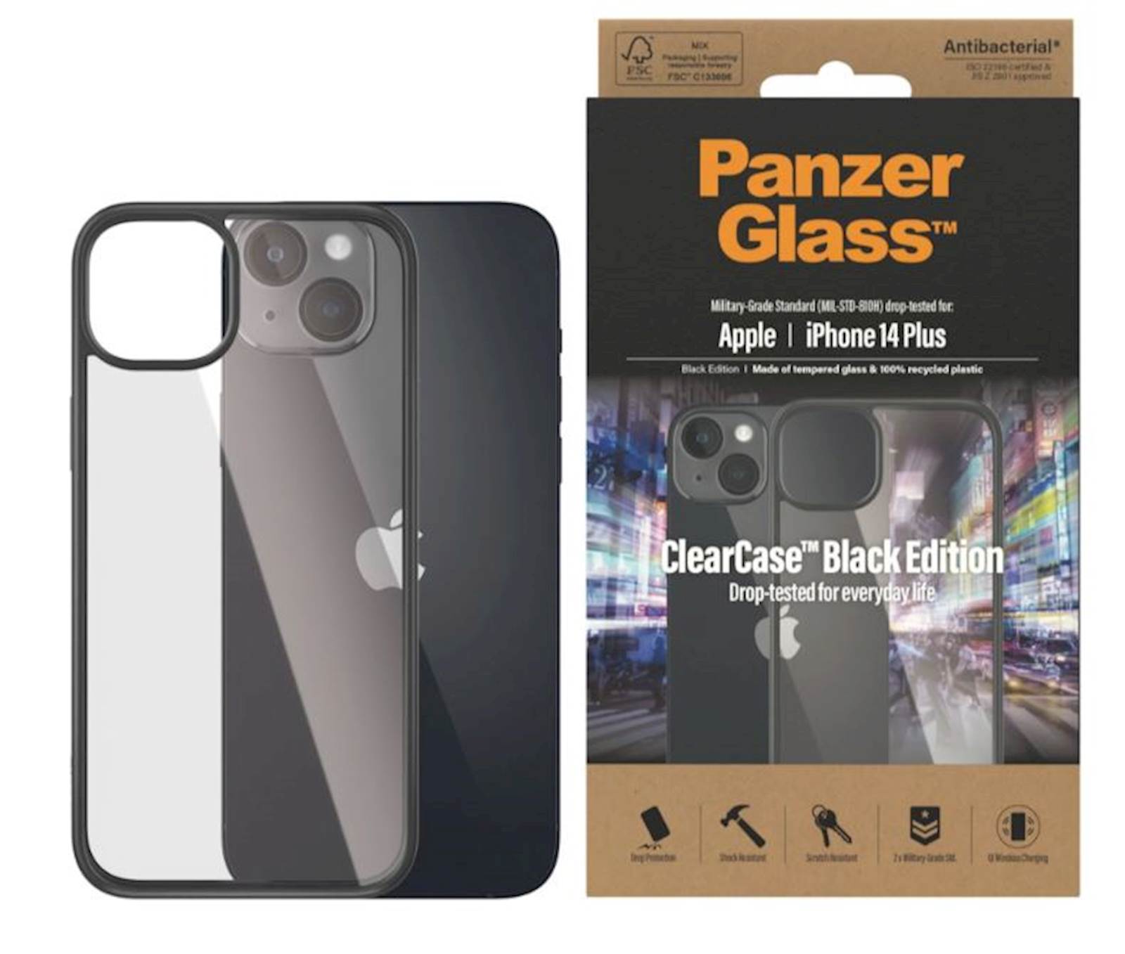 Providni okvir PanzerGlass iPhone 14+ Black