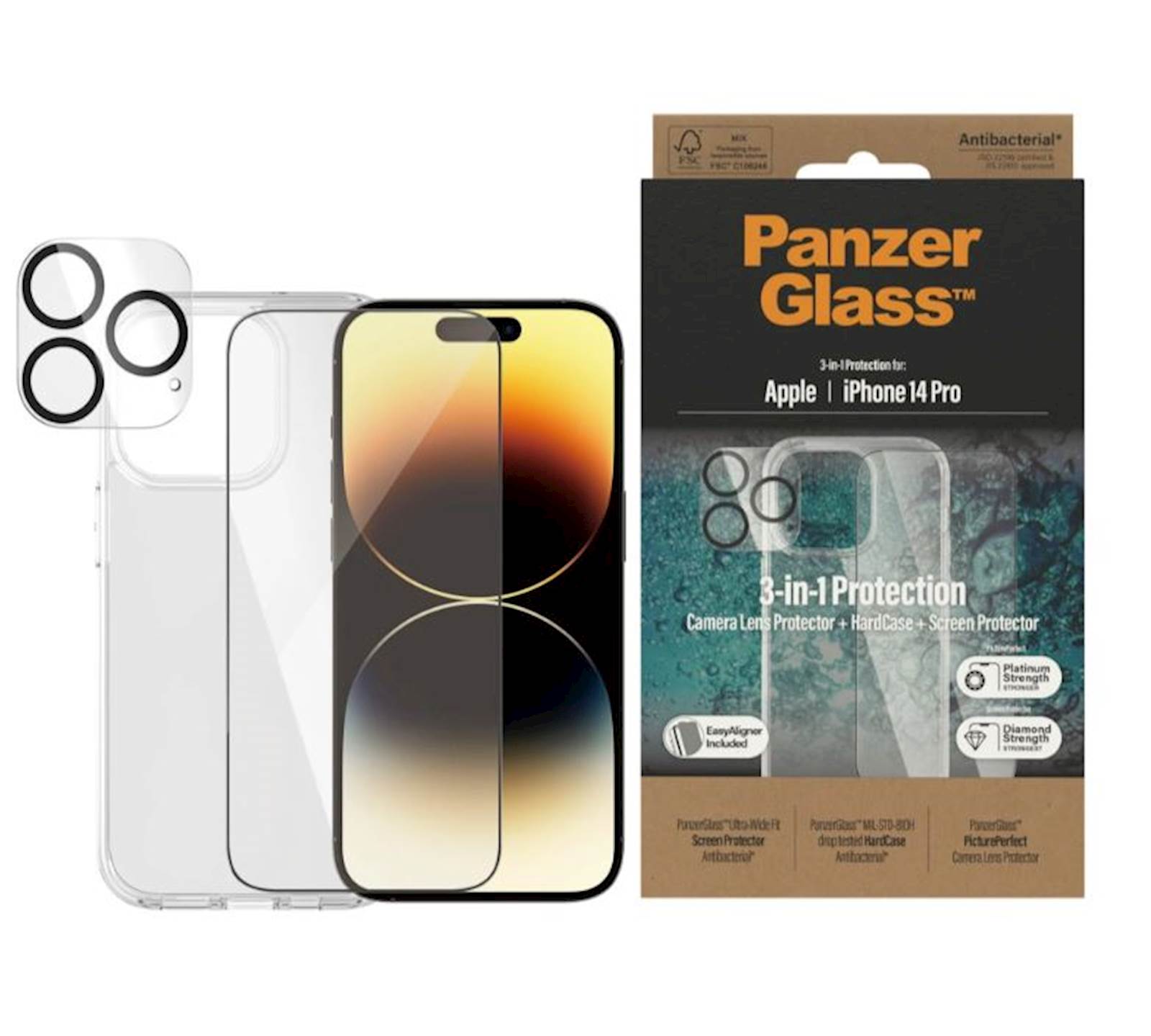 Bundle PanzerGlass iPhone 14 Pro
