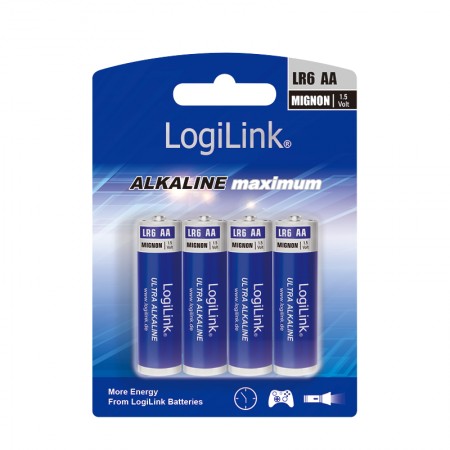 BATERIJA LOGILINK AA 4kom ALKALINE maximum