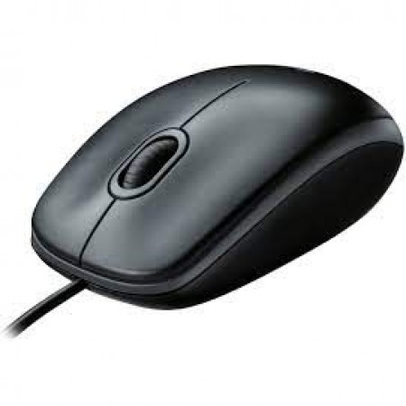 LOGITECH B100 Corded Mouse - BLACK - USB - B2B