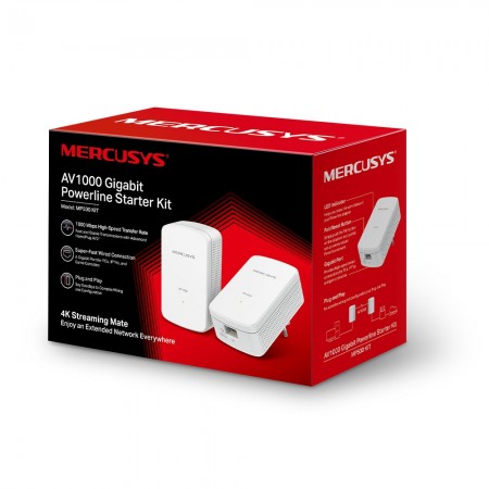 Mercusys MP500 AV1000 Gigabit Powerline Kit 1000 Mbps