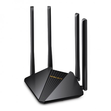 AC1200 Dual-Band Wi-Fi Gigabit RouterSPEED: 300 Mbps at 2.4 GHz + 867 Mbps at 5 GHz SPEC:  4× Fixed External Antennas, 2× Gigabit LAN Ports, 1× Gigabit WAN PortFEATURE: Router/Access Point Mode, WPS/Reset Button, IPTV, IPv6, Beamforming, MU-MIMO,