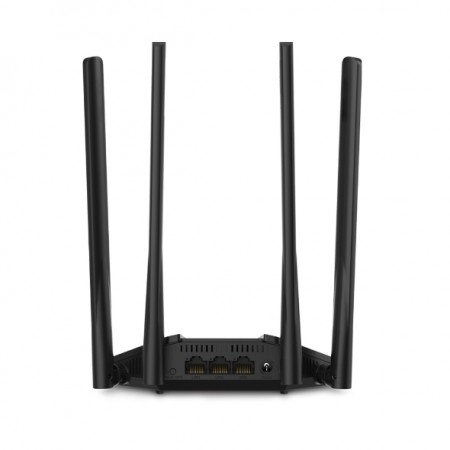 AC1200 Dual-Band Wi-Fi Gigabit RouterSPEED: 300 Mbps at 2.4 GHz + 867 Mbps at 5 GHz SPEC:  4× Fixed External Antennas, 2× Gigabit LAN Ports, 1× Gigabit WAN PortFEATURE: Router/Access Point Mode, WPS/Reset Button, IPTV, IPv6, Beamforming, MU-MIMO,