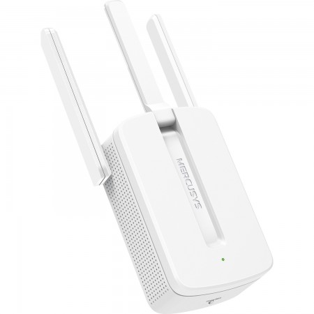 Mercusys 300Mbps Wi-Fi Range Extender, 3 fixed external antennas with MIMO, WPS button