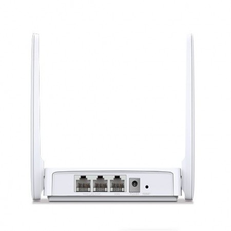 Mercusys MW301R 300Mbps Wireless N Router, 1 x 10/100 WAN Port + 2 x 10/100 LAN Ports, 2 x 5 dBi fixed omni directional antennas, WDS bridge,IPv4,IPv6,Dynamic DNS,DHCP,Port Forwarding,2.4GHz guest network,Mercusys App,IP and MAC address binding