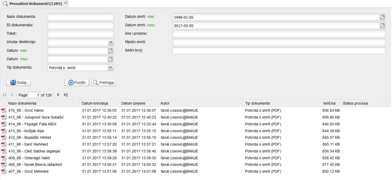 docFlow_napredna_pretraga.jpg - docFlow - Modularna aplikacija za upravljanje dokumentima