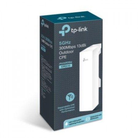Access Point TP-Link Outdoor 5GHz 300Mbps High power Wireless Access Point, WISP Client Router, up to 27dBm, QCA, 2T2R, 5Ghz 802.11a/n, High Sensitivity, 13dBi directional antenna, Weather proof, Passive PoE, support TDMA and central control