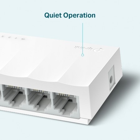 TP-Link LiteWave 5-Port 10/100Mbps Desktop Switch, 5 10/100Mbps RJ45 Ports, Desktop Plastic Case, Green Ethernet technology