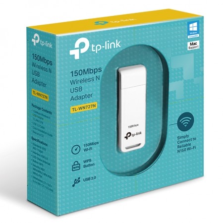 TP-LINK Wireless N USB Adapter150Mbps, USB 2.0