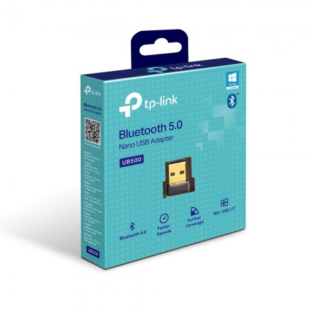 TP-Link UB500 Bluetooth 5.3 Nano USB Adapter, Nano size, USB 2.0, Plug and Play, Supports Windows 11/10/8.1/7