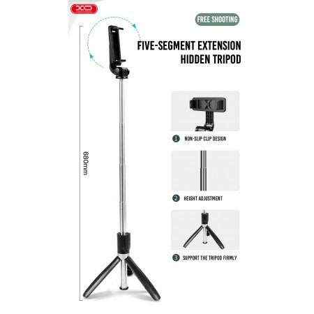 XO Bluetooth Tripod/Selfiestick SS08 with remote