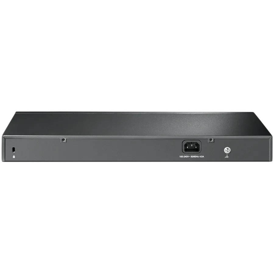TP-Link SG2428P Omada 28-Port Gigabit Smart Switch with 24-Port PoE+, 24× Gigabit 802.3af/at PoE+ ports and 4× Gigabit SFP slots, 250 W total PoE budget, Omada app, Static Routing, VLAN, ACL, QoS, IGMP Snooping, Zero-Touch Provisioning