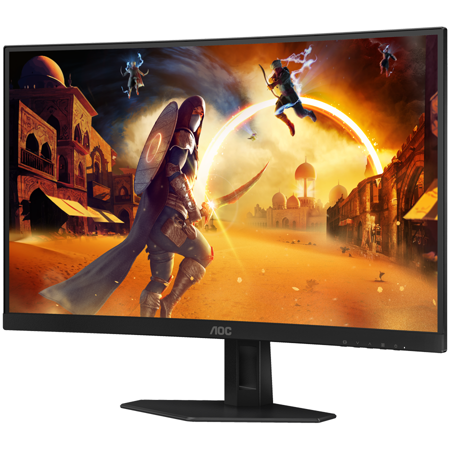 AOC Monitor Gaming C27G4ZXE Curved 27" FAST VA, 16:9, 1920x1080, 280Hz, 0.3ms, 300 cd/m2, 4000:1, 2xHDMI, DP, Adaptive Sync, Tilt, Black-Red, VESA 3y