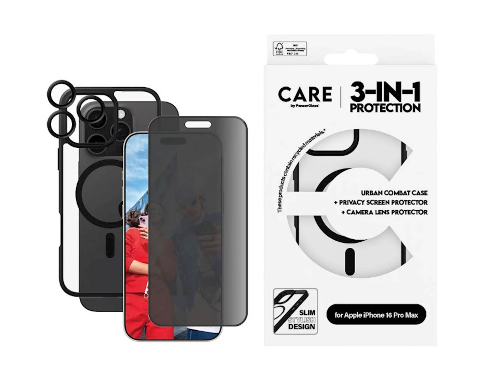 Bundle Care by PG iPhone 16 Pro Max MagSafe Privacy BK