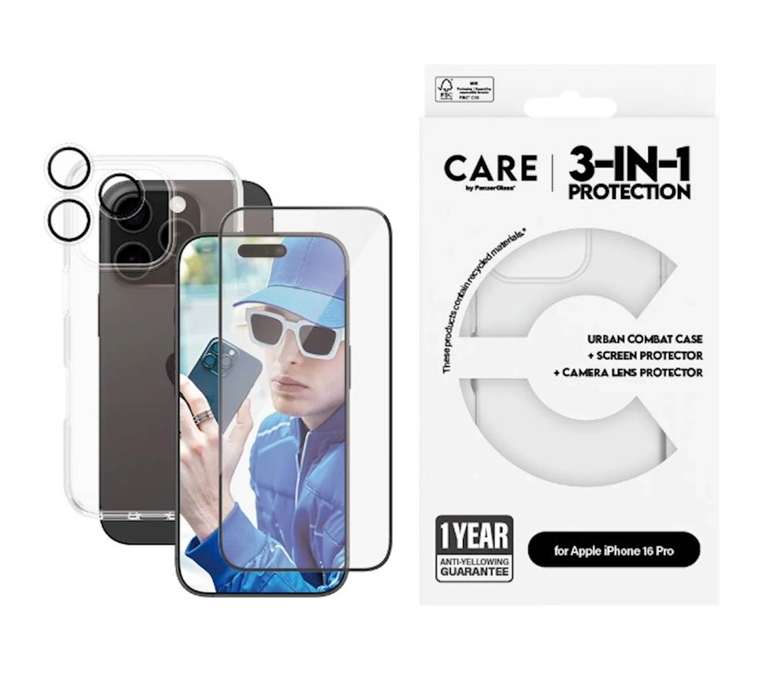 Bundle  Care by PanzerGlass iPhone 16 Pro