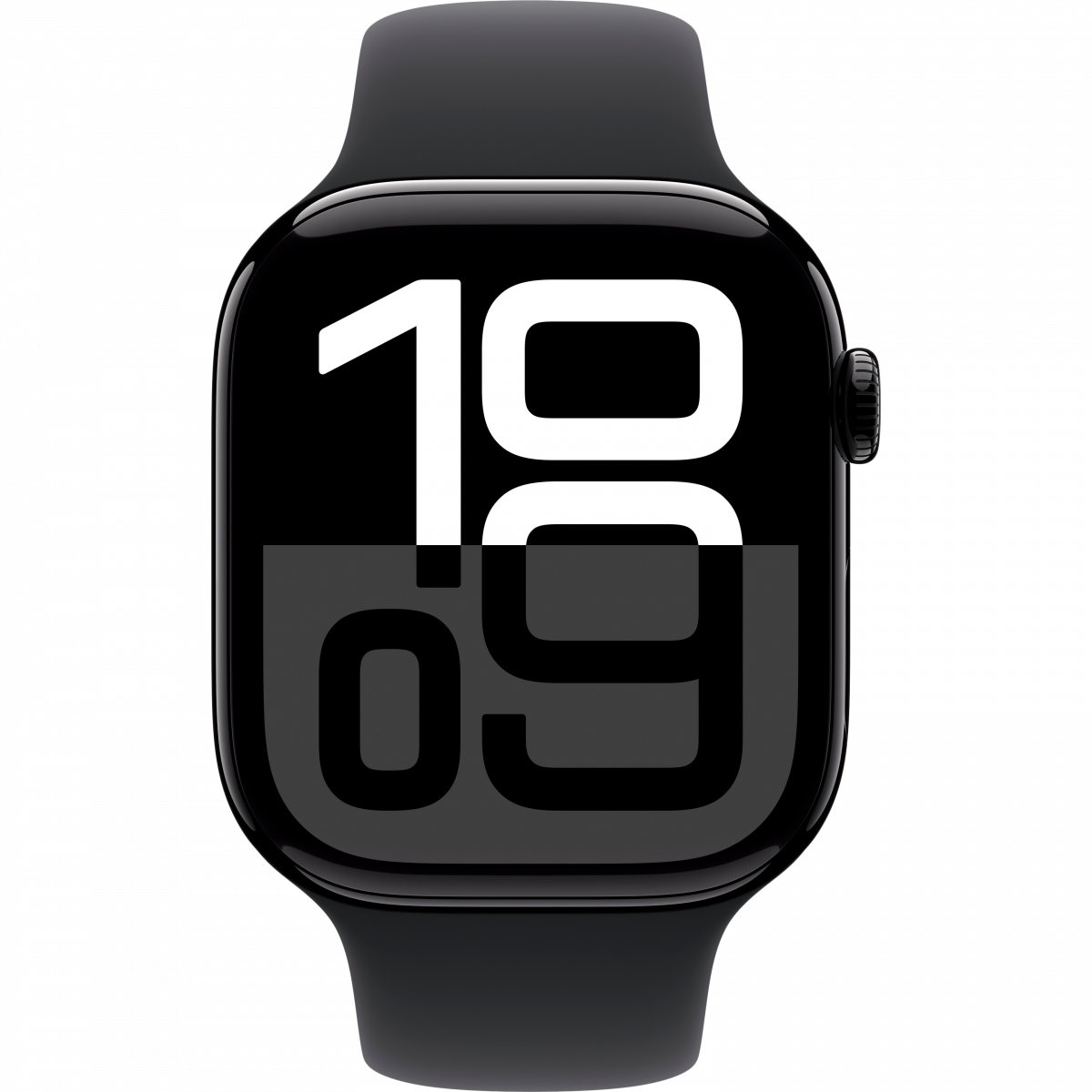 Apple Watch S10 GPS 46mm Jet Black Alu Case with Black Sport Band - M/L