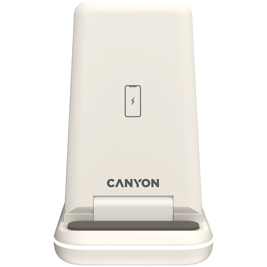 CANYON wireless charger WS-304 15W 3in1 Cosmic Latte