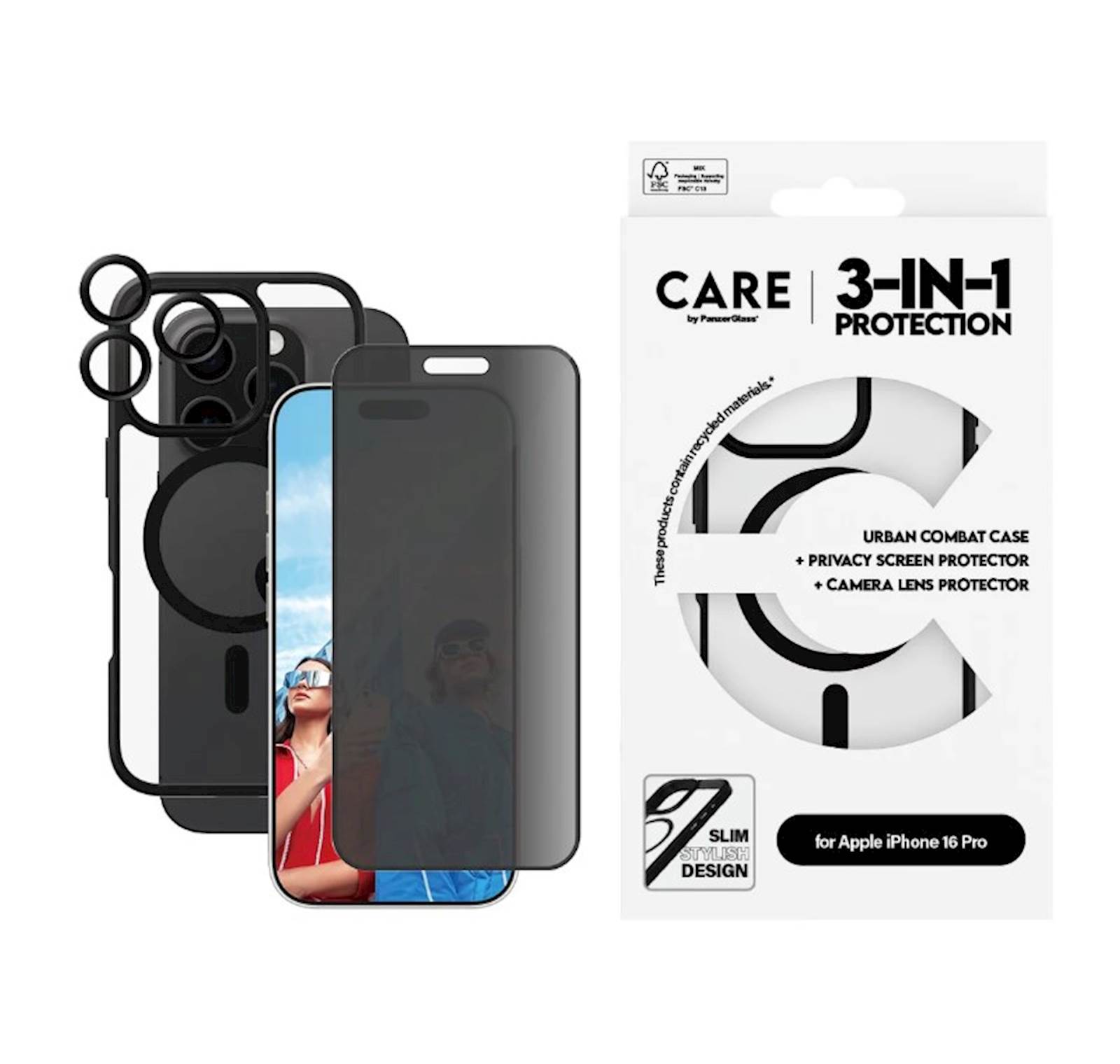 Bundle Care by PG iPhone 16 Pro MagSafe Privacy BK