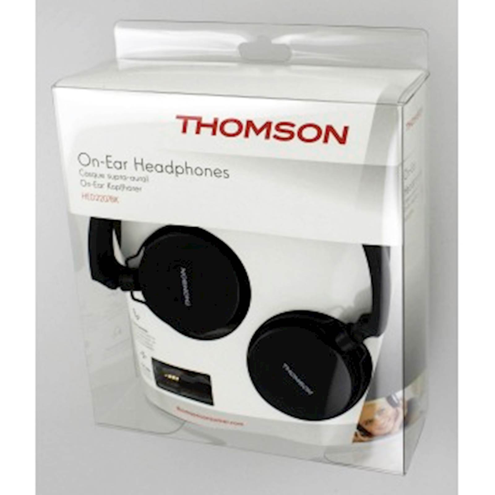 SLUŠALICE THOMSON HED2207BK + MIKROFON ON-EAR