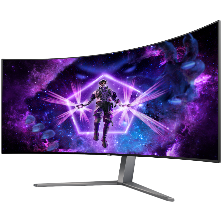 AOC Monitor LED AG456UCZD AGON PRO 44.5" Curved OLED 3440x1440 240 Hz 0.03ms HDR 10 1000 cd/m2 FreeSync Premium and G-Sync Compatible 4-sided frameless FULL ERGO 2xHDMI 1xDP USB-C 90W