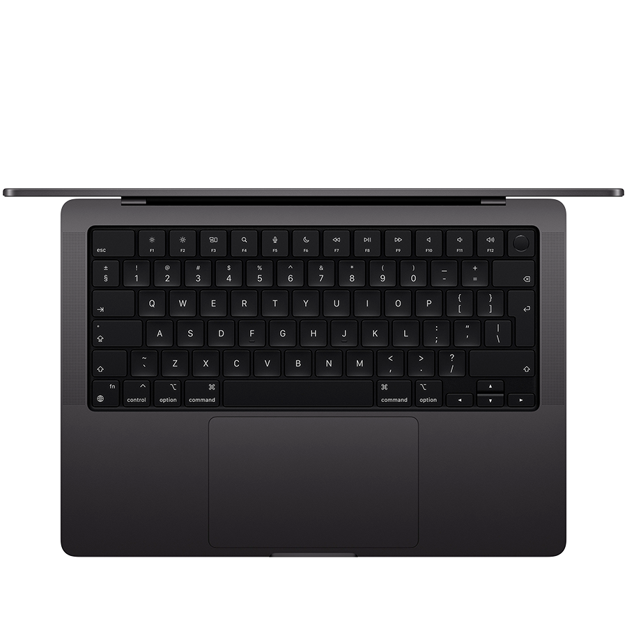 MacBook Pro 14-inch,Space Black,Model A3401,APPLE M4 PRO, 12C CPU, 16C GPU,24GB unified memory,70W USB-C Power Adapter,512GB SSD storage,3x TB5, HDMI, SDXC, MagSafe 3,Touch ID,XDR display,Standard display,Force Touch Trackpad, KEYBOARD Int English