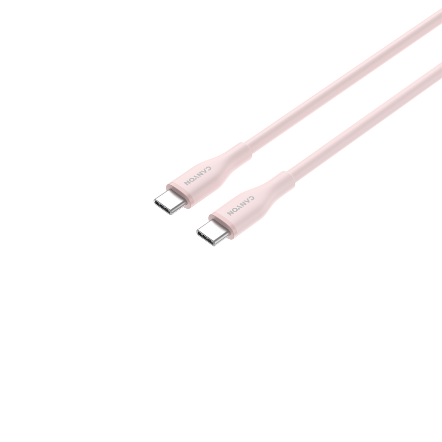 CANYON cable CC60SC10 C-C 60W 1m Silicon Pink Sand