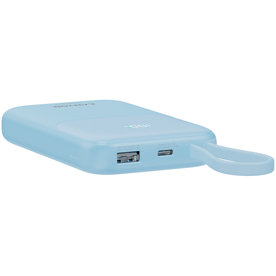 CANYON power bank OnPower 101 built-in cable 10000 mAh PD22.5W Blue