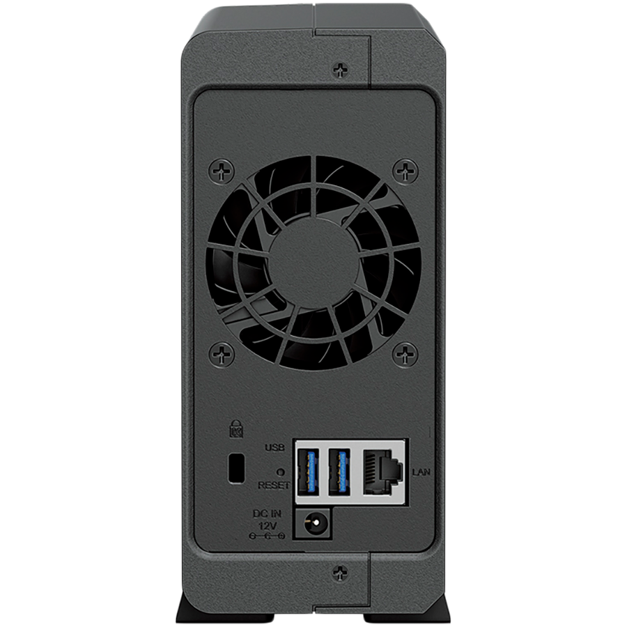 Synology DiskStation DS124 1-Bay NAS, CPU 4-core 1.7 GHz, 1 GB DDR4, 1 x 1Gbe LAN, 2 x USB 3.2