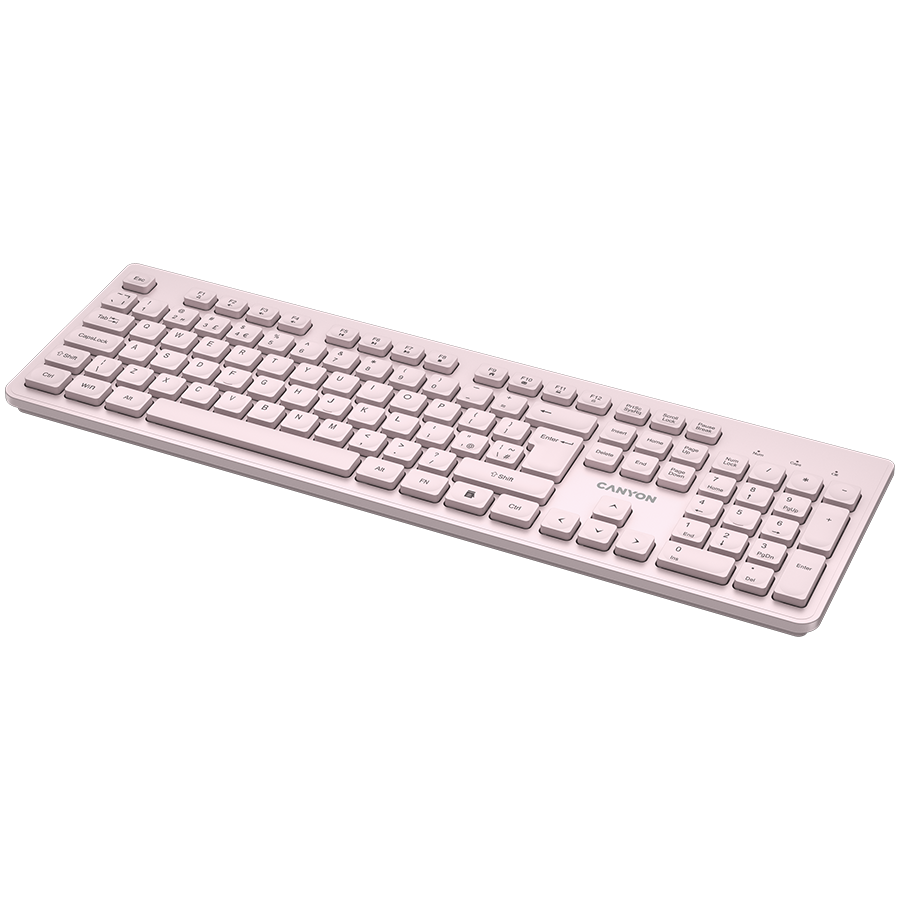 CANYON Keyboard HKB-W01 EN/AD AAA Wireless Beige