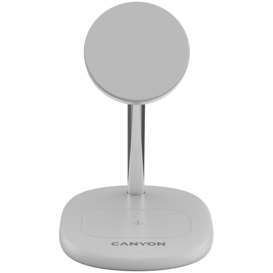 CANYON wireless charger WCS-205 15W Qi2 2in1 White