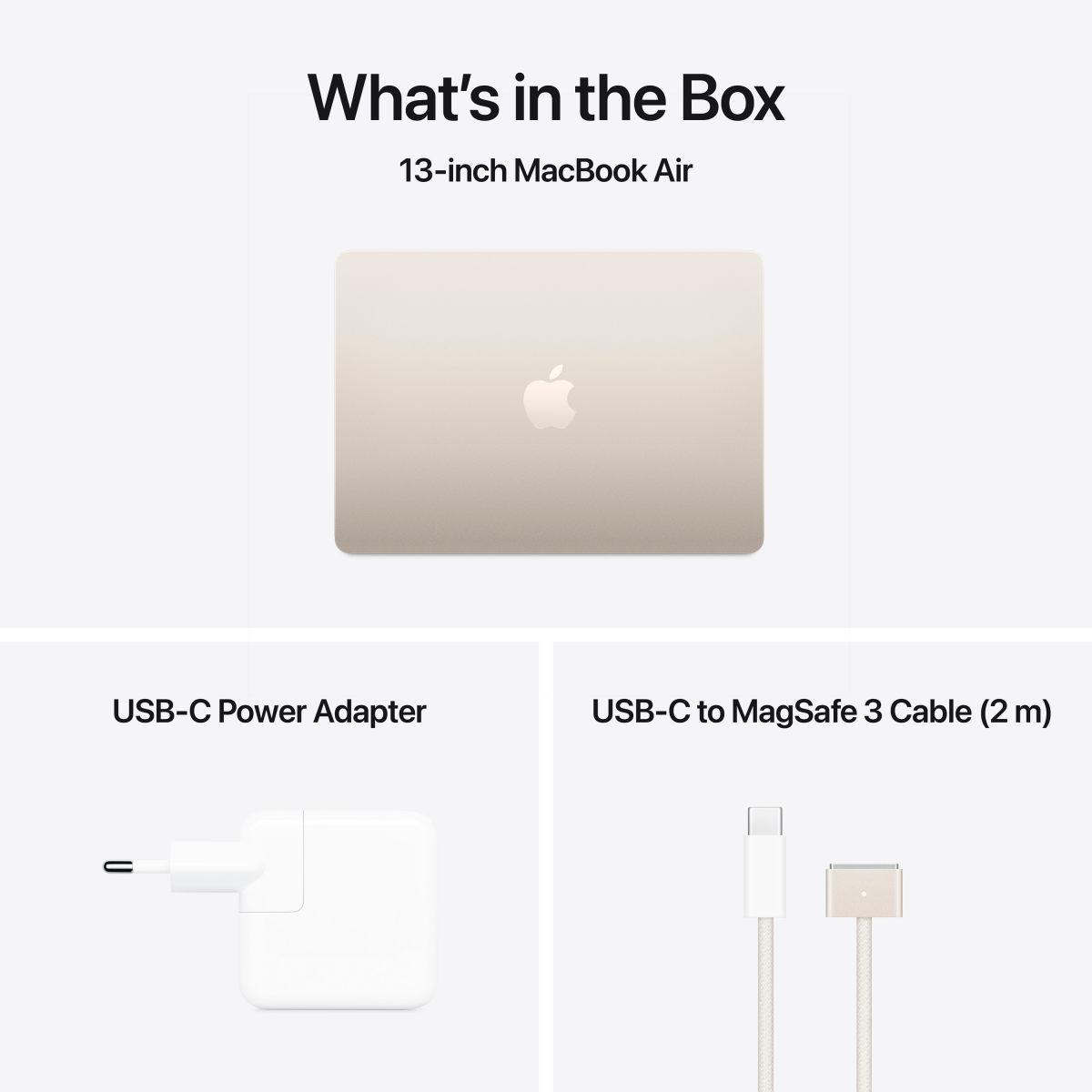 Apple MacBook Air 13.6: STARLIGHT/M4 10C CPU/8C GPU/16GB/256GB-CRO